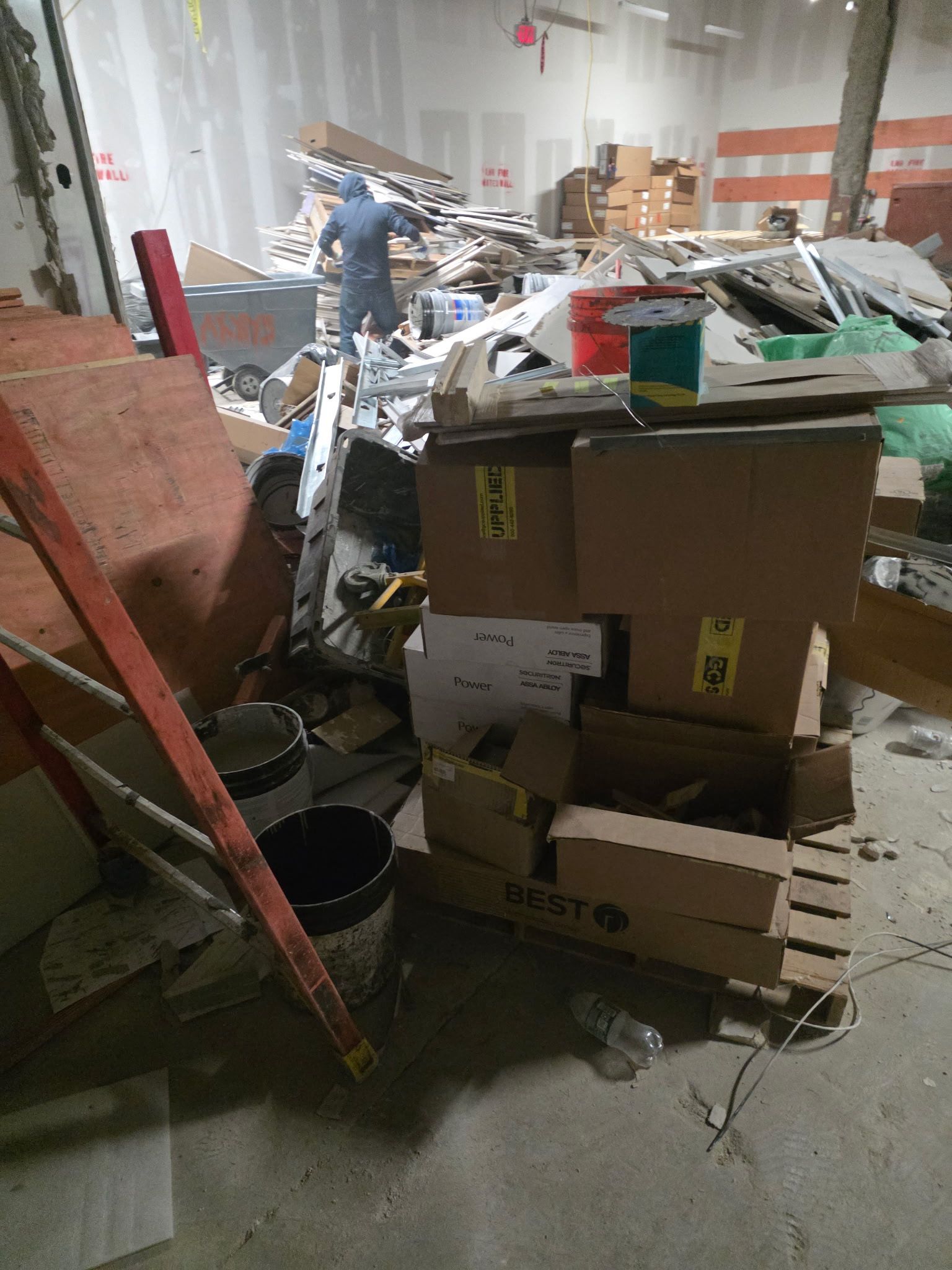 Retail cleanout before